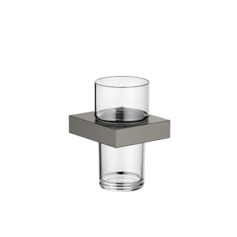 DORNBRACHT Glashalter , Wandmodell SERIENSPEZIFISCH 83400780 Dark Platinum gebürstet, 83400780-99 Galeriebild 1